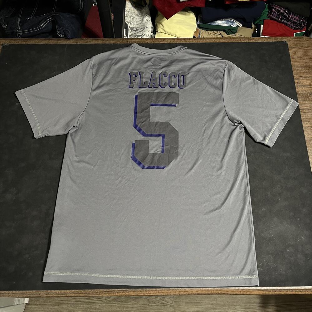 Baltimore Ravens Joe Flacco Jersey Shirt Player Issue Kit 5 Team Vintage Apparel